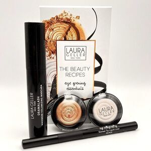 Laura Geller‎ DramaLASH Mascara, Eyeliner, Eyeshadow/Illuminator 4-PIECE SET!